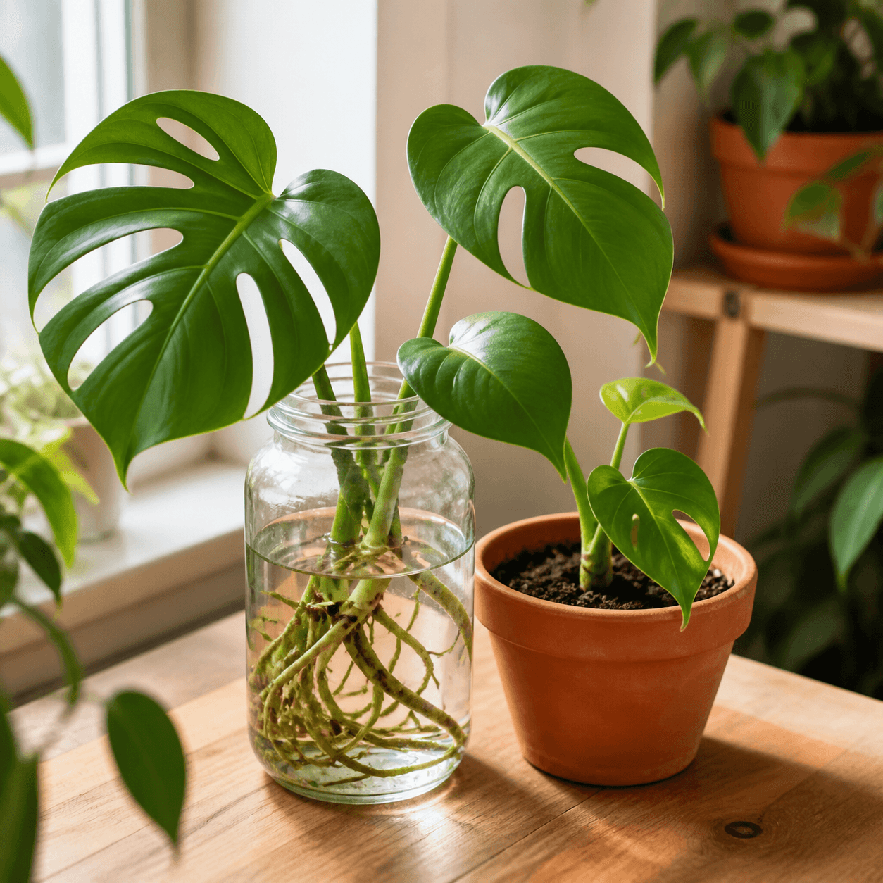 Monstera Ableger als Beispielanzeige bei PlantPort